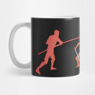 Ahsoka v. Maul duel silhouette Mug